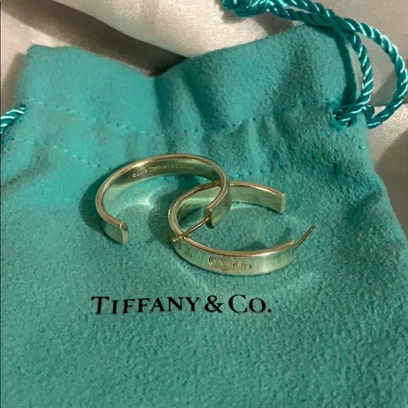 Tiffany & Co. 1837 Anniversary Hoop Earrings - Picture 2 of 3